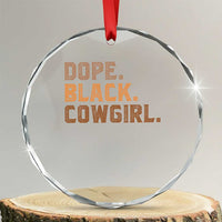 Dope Black Cowgirl Crystal Glass Ornament Black History Month African American - Wonder Print Shop