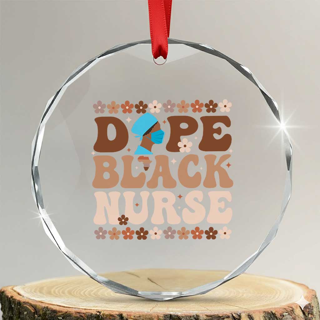 Dope Black Nurse Crystal Glass Ornament African American Black Nurse Gift - Wonder Print Shop