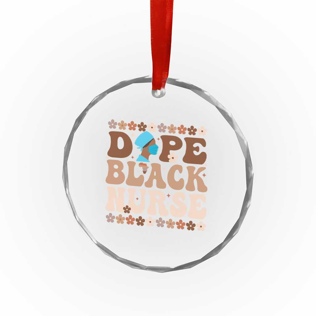 Dope Black Nurse Crystal Glass Ornament African American Black Nurse Gift - Wonder Print Shop