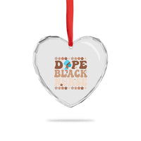 Dope Black Nurse Heart Crystal Glass Ornament African American Black Nurse Gift - Wonder Print Shop