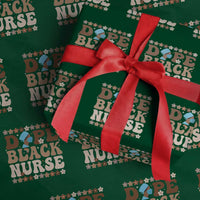 Dope Black Nurse Wrapping Paper Roll African American Black Nurse Gift - Wonder Print Shop