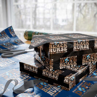 Dope Black Nurse Wrapping Paper Roll African American Black Nurse Gift - Wonder Print Shop