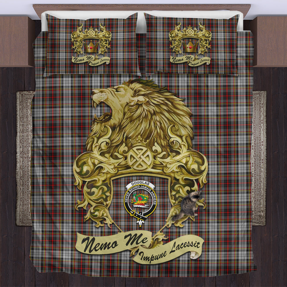 douglas-ancient-dress-tartan-bedding-set-motto-nemo-me-impune-lacessit-with-vintage-lion-family-crest-tartan-plaid-duvet-cover-scottish-tartan-plaid-comforter-vintage-style