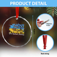 Down Syndrome Awareness Sunflower Crystal Glass Ornament Shout Their Worth