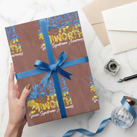 Down Syndrome Awareness Sunflower Wrapping Paper Roll Shout Their Worth