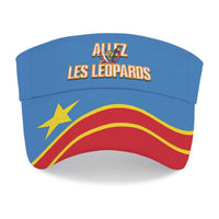 DR Congo 2026 Football Sun Visor Cap Allez Les Leopards