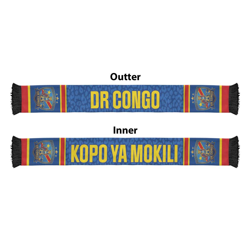 DR Congo Kopo ya Mokili Soccer Scarf Kuba Kingdom Pattern Edition
