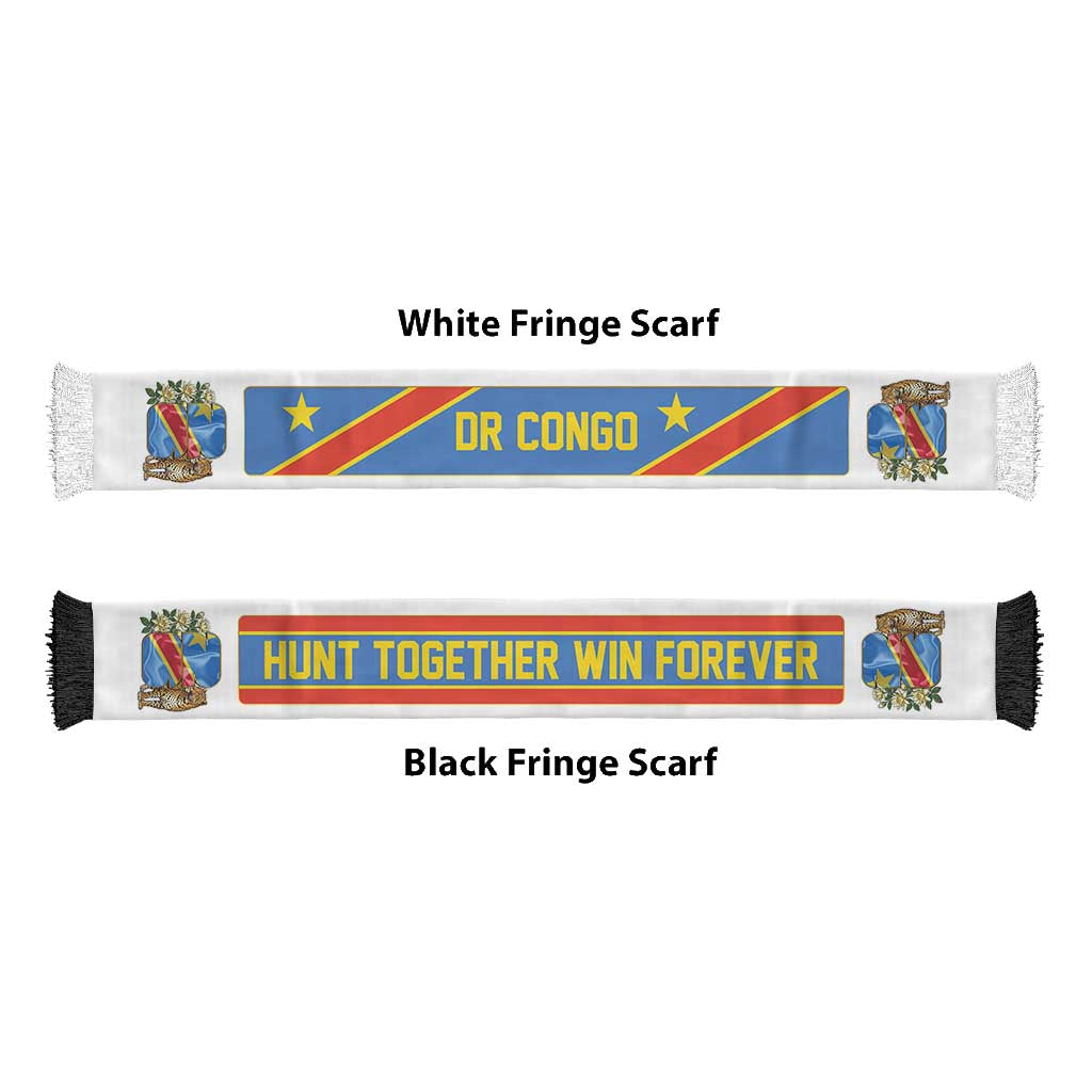 DR Congo World Football 2026 Soccer Scarf Power Never Bows
