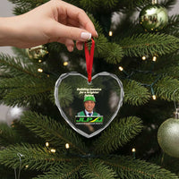 Dr Most Hon Andrew Holness JLP Supporter Heart Crystal Glass Ornament Building Jamaica for a Brighter Future Jamaica Labor Party Politics - Wonder Print Shop