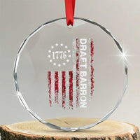 Draft Barron Crystal Glass Ornament Anti War Send Barron Viral Internet Meme