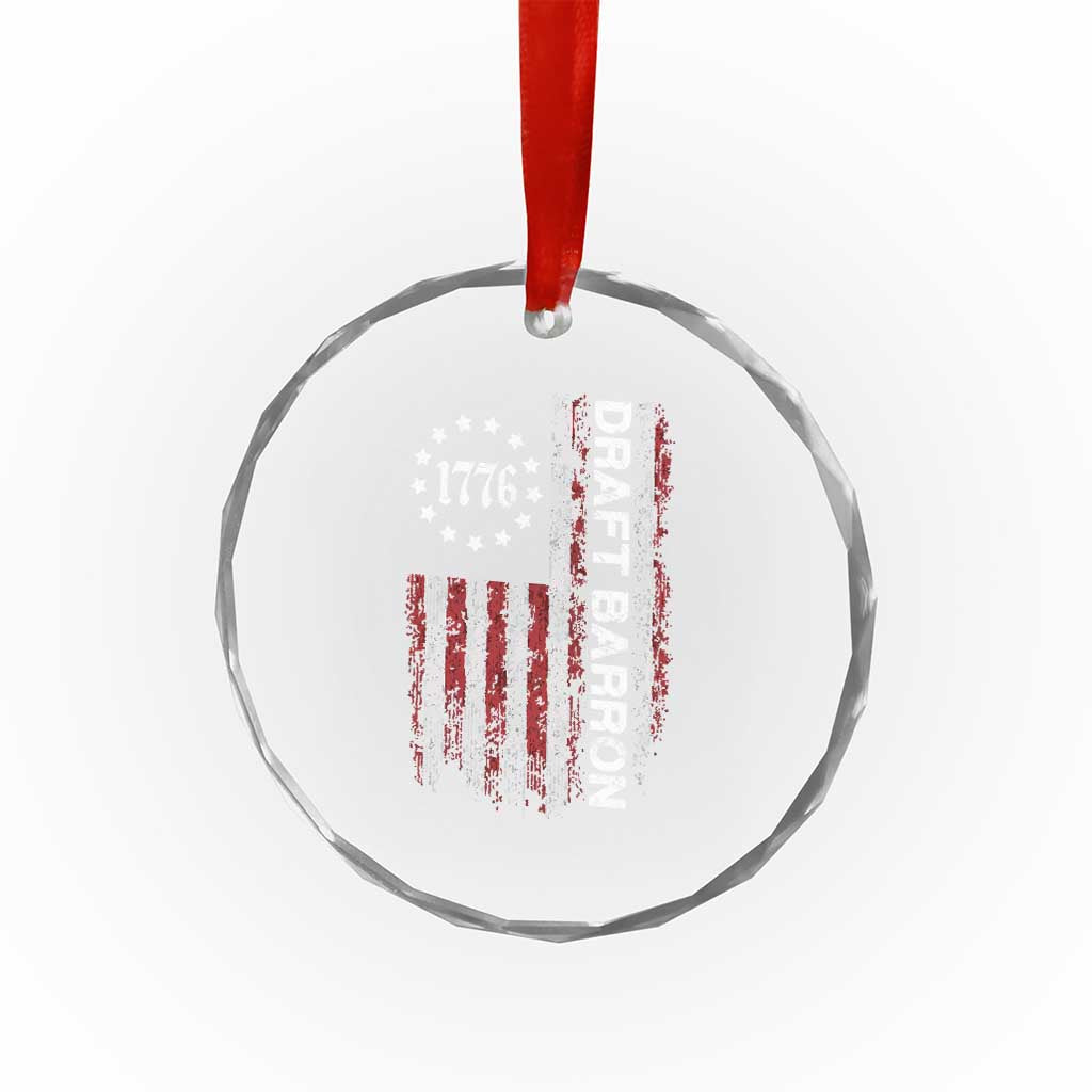Draft Barron Crystal Glass Ornament Anti War Send Barron Viral Internet Meme