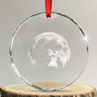 Dragon Boop Cat Full Moon Graphic Crystal Glass Ornament Cute Fantasy Animal RPG Gamers