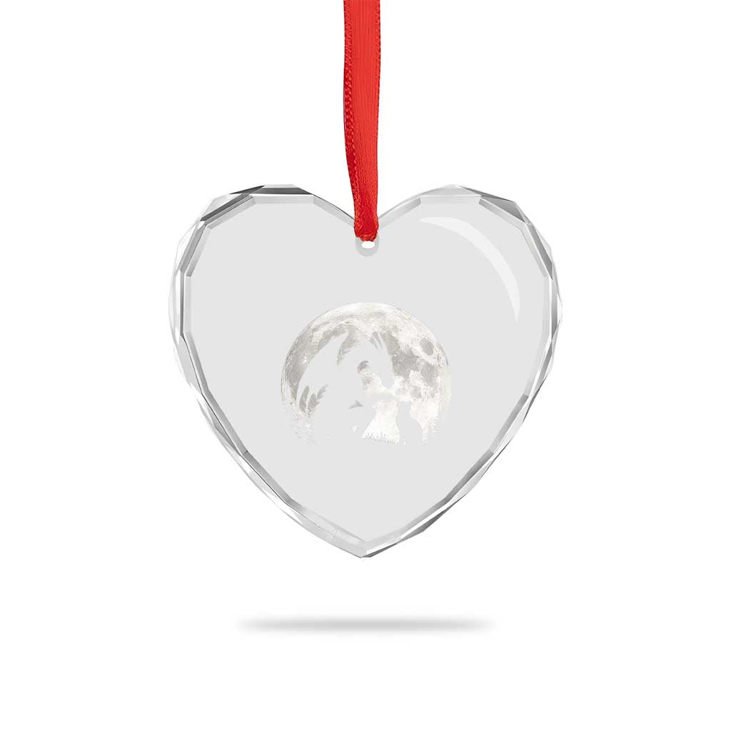 Dragon Boop Cat Full Moon Graphic Heart Crystal Glass Ornament Cute Fantasy Animal RPG Gamers