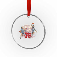 Dream Team 76 Founding Fathers Playing Basketball Crystal Glass Ornament Funny George Washington Abraham Lincoln Patriotic Sports Fan