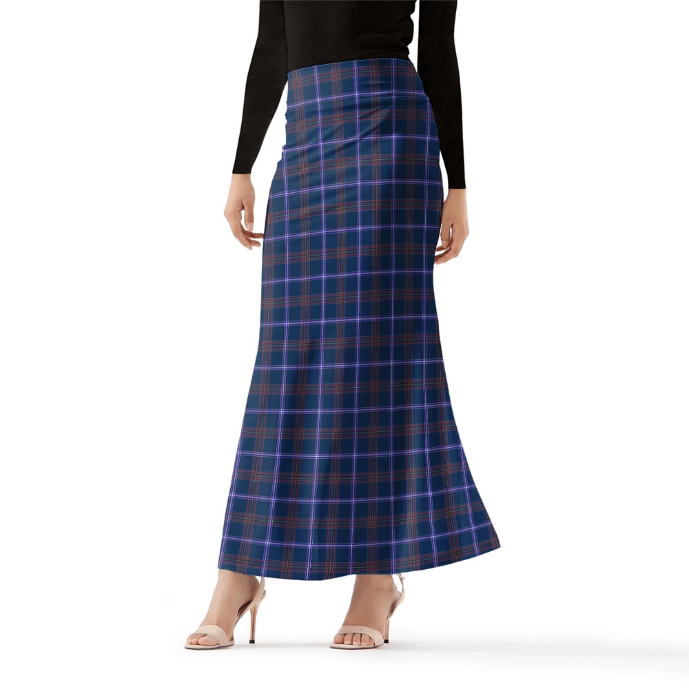 Jews Tartan Long Skirt, Scottish Tartan Women's Skirt TS23