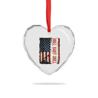 Drill Baby Drill American Flag Heart Crystal Glass Ornament Oil Rig Oildfield Energy Industry Patriot - Wonder Print Shop