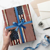 Drill Baby Drill American Flag Wrapping Paper Roll Oil Rig Oildfield Energy Industry Patriot - Wonder Print Shop