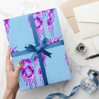 Drip Fire Flame Six Seven Wrapping Paper Roll Trendy Meme Gift