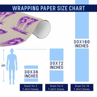 Drip Fire Flame Six Seven Wrapping Paper Roll Trendy Meme Gift