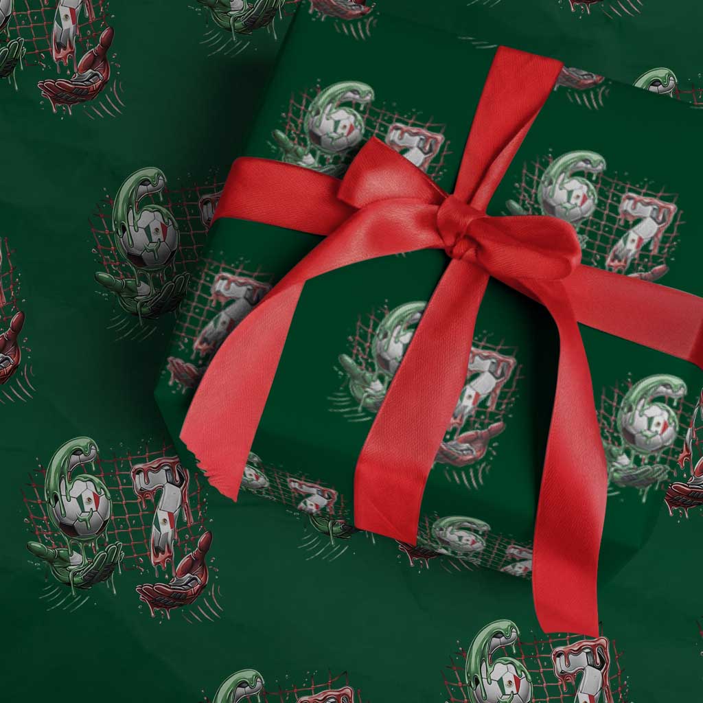 Drip Mexico Soccer Six Seven Meme Wrapping Paper Roll Mexicano Supporter Player Gift