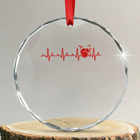 Drums Heartbeat Crystal Glass Ornament Drummer Percussionist - Wonder Print Shop