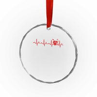 Drums Heartbeat Crystal Glass Ornament Drummer Percussionist - Wonder Print Shop