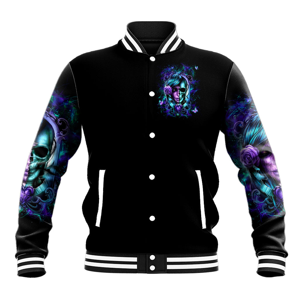 Lady Skull Baseball Jacket Don't Try To Figure Me Out I'm A Special Kind Of Twisted - Wonder Print Shop