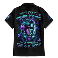 Lady Skull Family Matching Mermaid Dress and Hawaiian Shirt Don't Try To Figure Me Out I'm A Special Kind Of Twisted - Wonder Print Shop