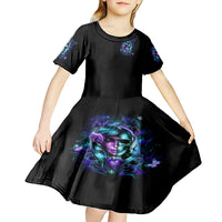 Lady Skull Kid Short Sleeve Dress Don't Try To Figure Me Out I'm A Special Kind Of Twisted - Wonder Print Shop