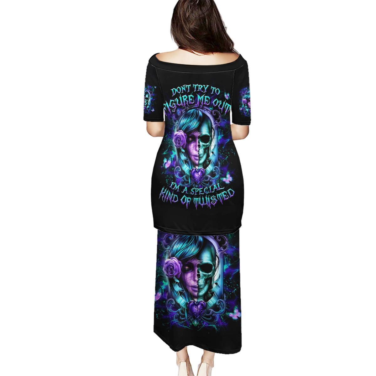 Lady Skull Puletasi Don't Try To Figure Me Out I'm A Special Kind Of Twisted - Wonder Print Shop