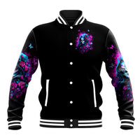 Witch Skull Baseball Jacket I'm A Good Person But Don't Give Me A Reason To Show Evil Side - Wonder Print Shop