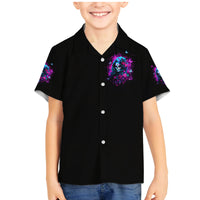 Witch Skull Family Matching Mermaid Dress and Hawaiian Shirt I'm A Good Person But Don't Give Me A Reason To Show Evil Side - Wonder Print Shop