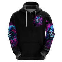 Witch Skull Zip Hoodie I'm A Good Person But Don't Give Me A Reason To Show Evil Side - Wonder Print Shop