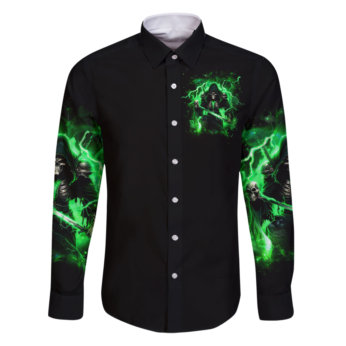 Reaper Skull Family Matching Puletasi and Hawaiian Shirt That Which Does Not Kill Me Should Run - Wonder Print Shop