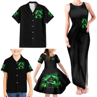 Reaper Skull Family Matching Tank Maxi Dress and Hawaiian Shirt That Which Does Not Kill Me Should Run - Wonder Print Shop