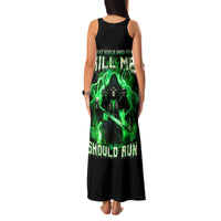 Reaper Skull Family Matching Tank Maxi Dress and Hawaiian Shirt That Which Does Not Kill Me Should Run - Wonder Print Shop
