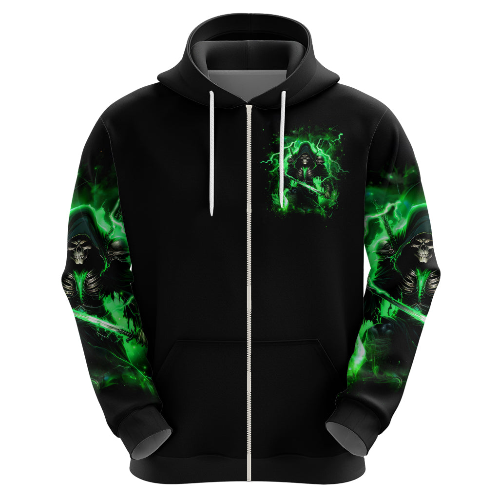 Reaper Skull Hoodie That Which Does Not Kill Me Should Run - Wonder Print Shop
