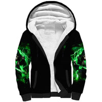 Reaper Skull Sherpa Hoodie That Which Does Not Kill Me Should Run - Wonder Print Shop