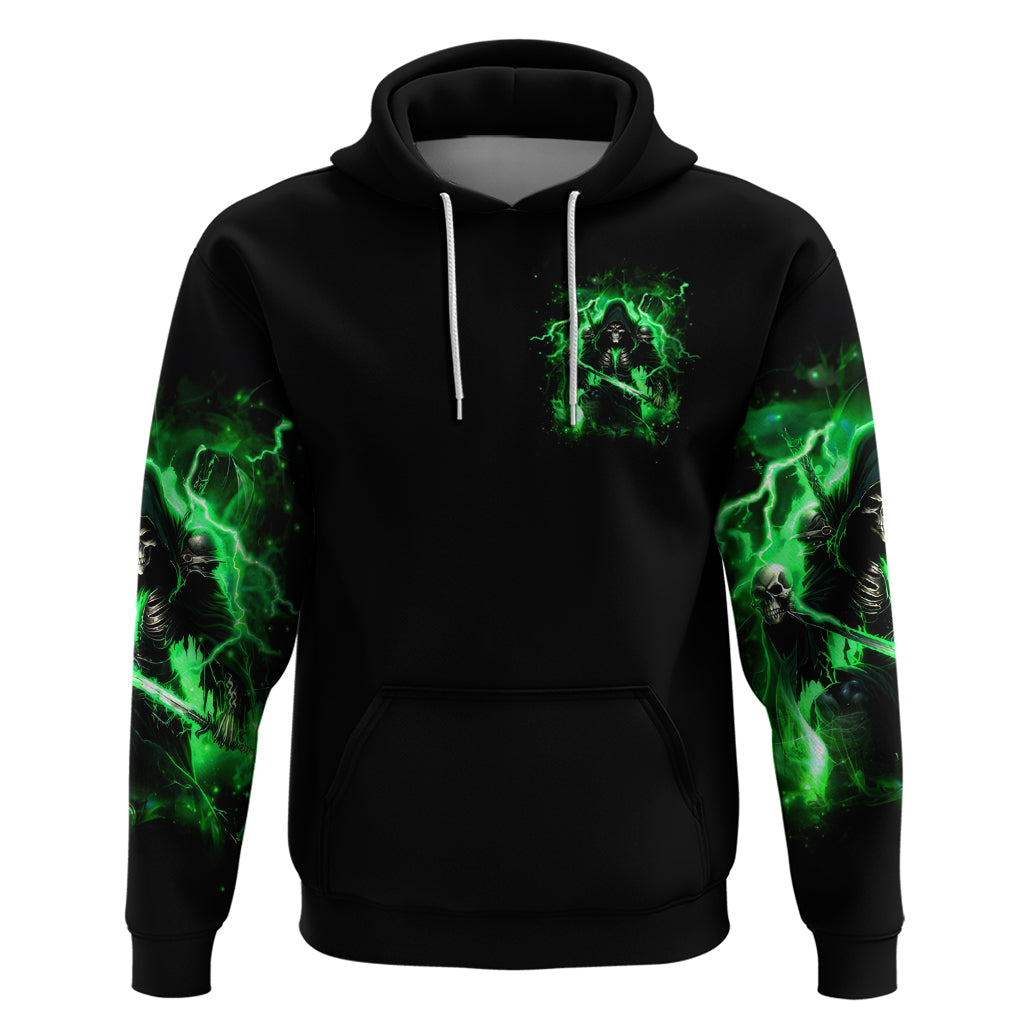 Reaper Skull Zip Hoodie That Which Does Not Kill Me Should Run - Wonder Print Shop