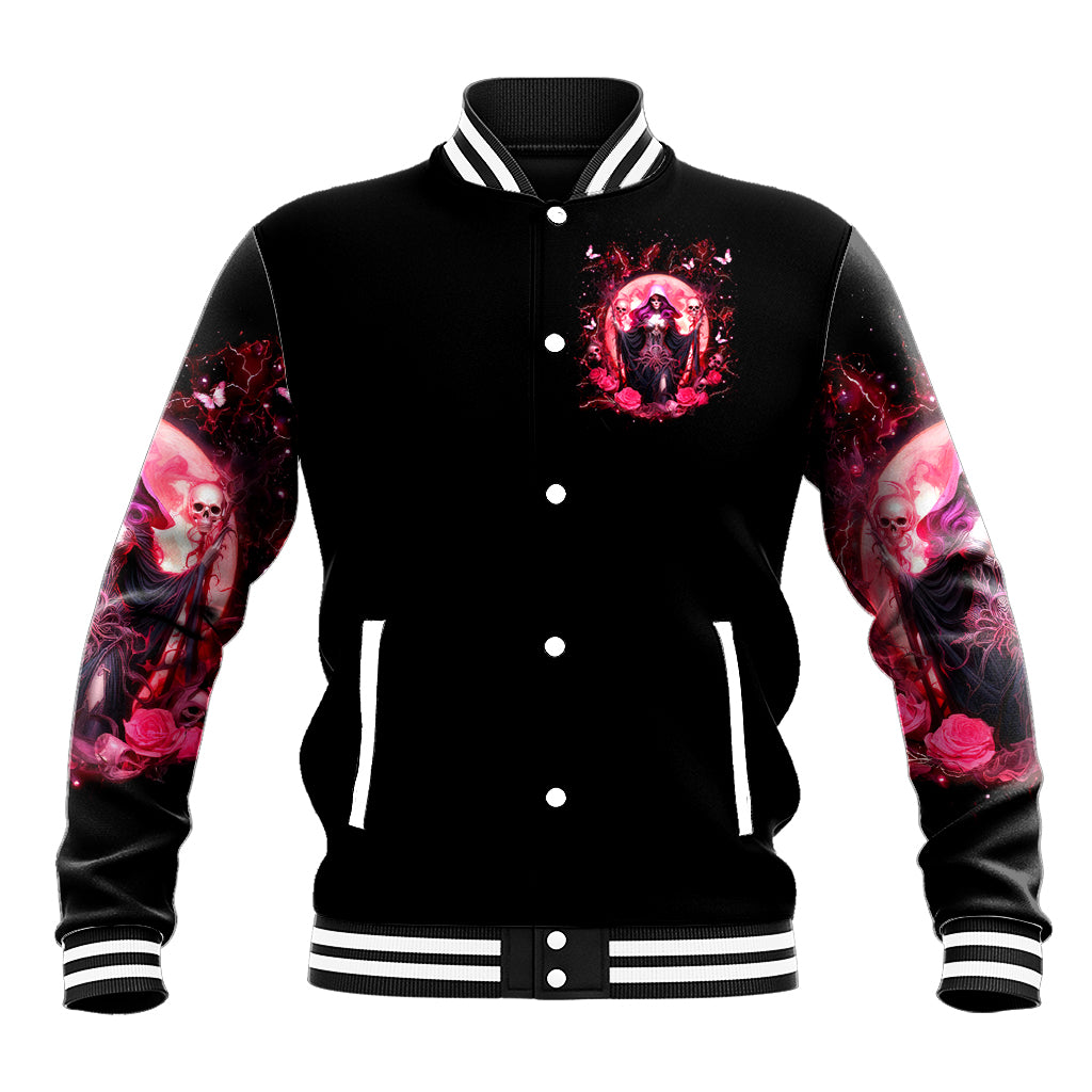 Witch Skull Baseball Jacket She Whispered Back Iam The Storm - Wonder Print Shop
