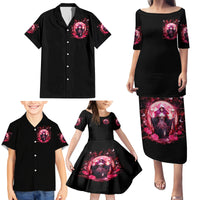 Witch Skull Family Matching Puletasi and Hawaiian Shirt She Whispered Back Iam The Storm - Wonder Print Shop