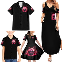 Witch Skull Family Matching Summer Maxi Dress and Hawaiian Shirt She Whispered Back Iam The Storm - Wonder Print Shop