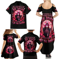 Witch Skull Family Matching Summer Maxi Dress and Hawaiian Shirt She Whispered Back Iam The Storm - Wonder Print Shop