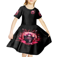 Witch Skull Kid Short Sleeve Dress She Whispered Back Iam The Storm - Wonder Print Shop