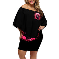 Witch Skull Off Shoulder Short Dress She Whispered Back Iam The Storm - Wonder Print Shop