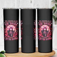 Witch Skull Skinny Tumbler She Whispered Back Iam The Storm - Wonder Print Shop