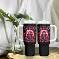 Witch Skull Tumbler With Handle She Whispered Back Iam The Storm - Wonder Print Shop
