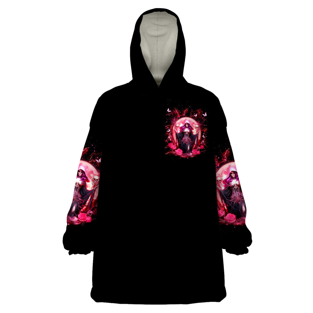 Witch Skull Wearable Blanket Hoodie She Whispered Back Iam The Storm - Wonder Print Shop