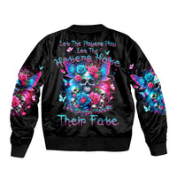 Fairy Skull Bomber Jacket Let Karma Handle Their Fate - Wonder Print Shop