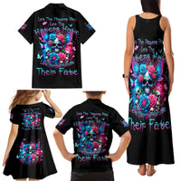 Fairy Skull Family Matching Tank Maxi Dress and Hawaiian Shirt Let Karma Handle Their Fate - Wonder Print Shop